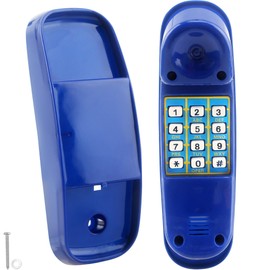Haconba Swingset Phone Toys Playground Treehouse Phone Pretend Telephone Toy with Numeric Key for Kids Outdoor Playground Treehouse Jungle Gym Accessories (Blue)