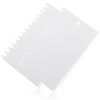 Bonsicoky 2 PCS Plastic Trowel Notched Glue Spreader - 0.4"