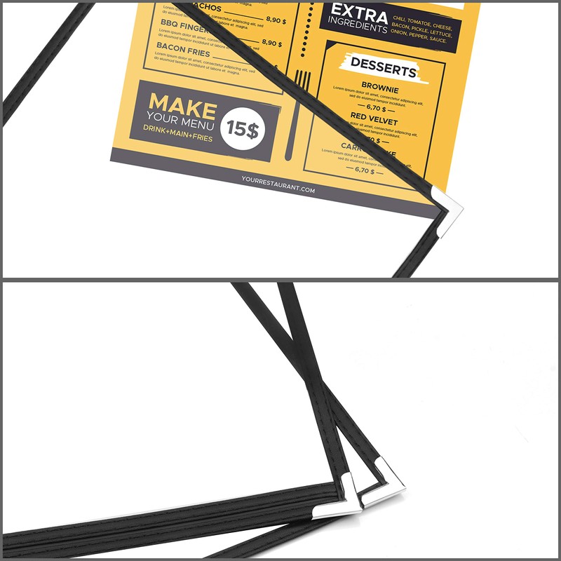 Belle Vous A4 Menu Covers (10 Pack) - Single Page