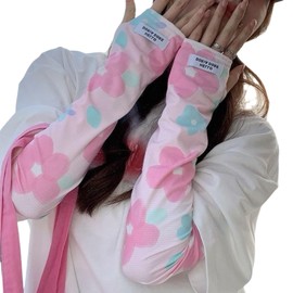 Lalapala Arm Cover, Women's, UV Protection, 99.9%, Summer, Arm Sleeve, Loose, Sun Protection, UPF50+, Cool to Touch, Arm Cover, Ice Silk, Sweat Absorbent, Quick Drying, Anti-Slip, Good Touch