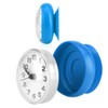 Suction Cup Waterproof Round Mini Wall Clock Decoration For Bathroom