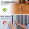 Lvkjafaz 4Pcs Leather Drawer Pulls,Handles Single Hole Dresser Knobs Cabinet