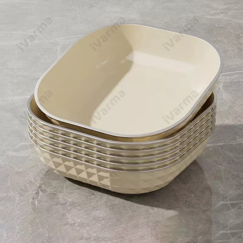 TP Platos De Plastico Polipropileno Parece Peltre 14cm - 6pz