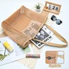 Iioscre Beach Bag for Women, Causal Hobo Handbags with Zipper