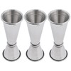 KisSealed 3 Pcs Double Cocktail Jigger for Bartending,Food-Grade Stainless Steel