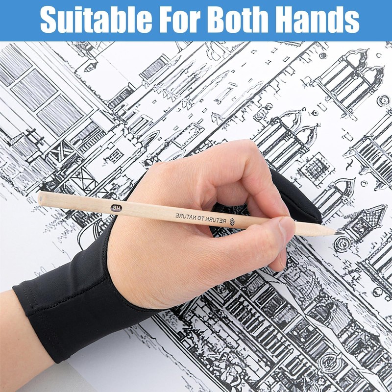 Drawing Glove, Pack of 2, Drawing Glove, Elastic Tablet Glove