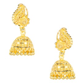 Bodha Traditonal Gold Plated Jhumkas for Women (SJ_1621)