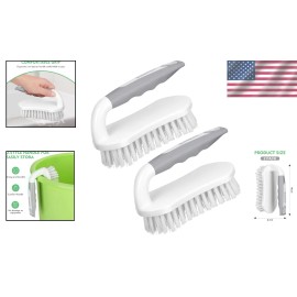 SetSail Sturdy Cleaning Brushes - Ideal for Bathrooms, Kitchens & Easy Storage