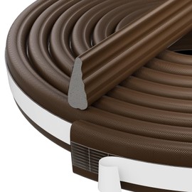 Weather Stripping Seal Strip for Door/Window,196 inch*2 Wedge-Shape Foam Seal Strip,Soundproofing, Insulation Tape Strip for Door Frame,Noise Cancelling Inserts,Door Gap Filler Light Blocker