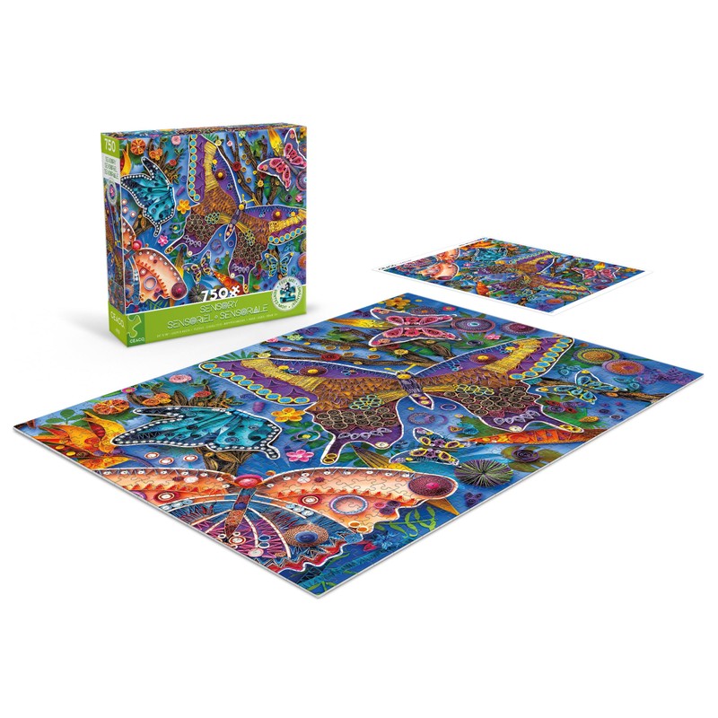 Ceaco - Sensory - Beautiful Butterflies - 750 Piece Jigsaw
