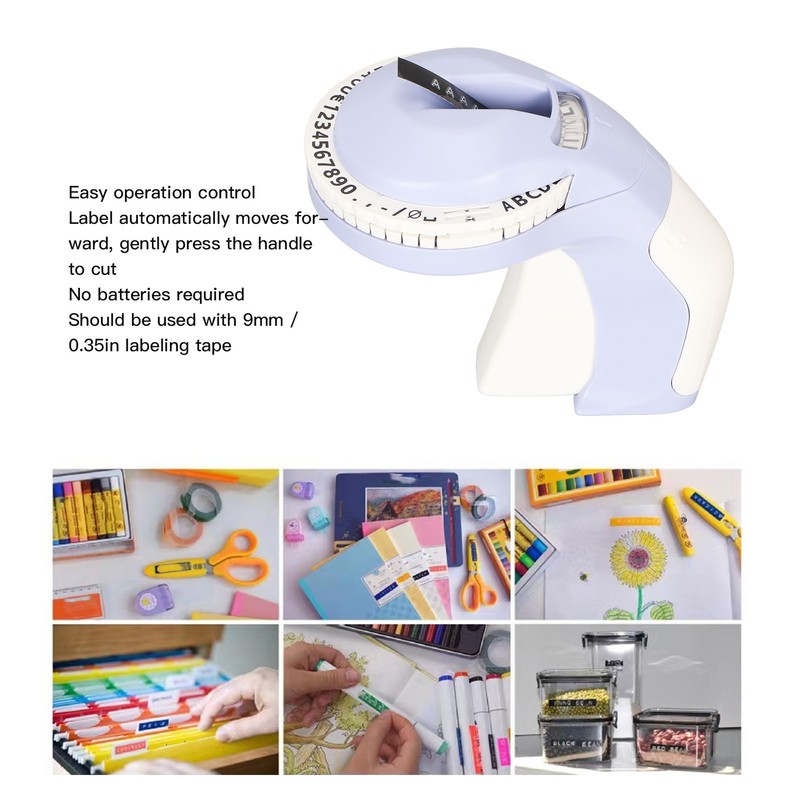 Embossing Label Maker with 2 Rolls Tape 600dpi DIY 47