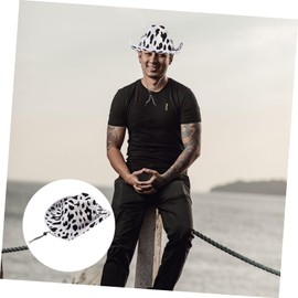 SAFIGLE 1pc Western Style Celebration Hat Unisex Performance Hat for Parties Festivals and Outdoor Activities Unique Decorative Design for Men and Women