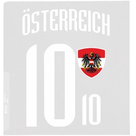 Austria Iron-On Patch Coat of Arms Number 10 Transfer for Iron-On 4 Pieces Garments Iron or Transfer Press T-Shirt Jersey Iron-On Motif BR10 W