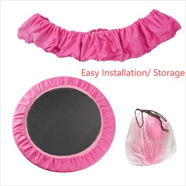 Mini Trampoline Spring Cover 36 38 40 Inch Small Trampoline Replacement Safety Pad Serviceable Trampoline Parts Parts for Kids Men Women Indoor Home Fitness (Rose, 40")