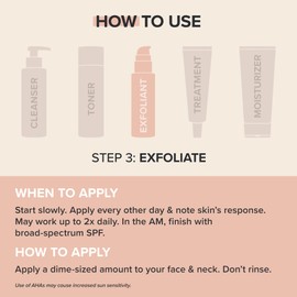 Paula's Choice SKIN PERFECTING 8% AHA Exfoliant, Gel Exfoliant with Glycolic Acid Chamomile & Green Tea, Leave On Gentle Face Exfoliator for All Skin Types, Fragrance- Free, 3.3oz