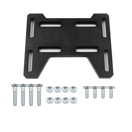 Gxencks Adjustable Motor Adapter Bracket Plate for Small 4 Stroke Engines 212 Preditor for Honda for Mini Bike Black
