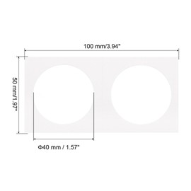 PATIKIL 150pcs 2x4" Cardboard Coin Holder Coin Flip Cardboard Coin Holder Flip 40mm Coin Collecting Supplies Holder Storage White