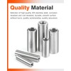Jeboler M6 x 40 mm Round Threaded Sleeves, Pack of