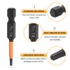 HARFINGTON 5pcs T8 Torx Head Screwdriver Bit 2" (50mm) Long