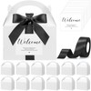 Maitys 24 Set Large Gable Boxes with Handles Ribbon Label