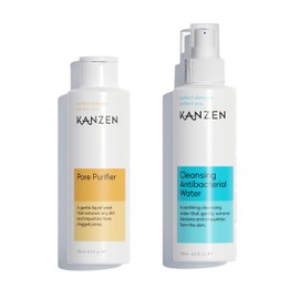 Kanzen Skincare Derma Acne Duo – Complete Skincare Set with Cleansing Water & Pore Purifier for Clearer Skin