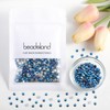 BEADSLAND Beadsland 1440pcs Flat Back Crystal Rhinestones Round Gems for