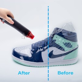Shoe Shrink Wrap Bags, 100Pcs 11x 18 Inches Sneaker Heat Shrink Wrap Bags for Men Women Shoe Organizer for Shoe Protection Avoid Sole Yellowing and Keep Dust Away