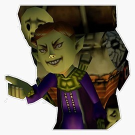 Happy Mask Salesman Bumper Sticker Vinyl Decal 5 inches