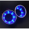 ZONADA 12V LED Stainless Steel Cup Drink Holder 2PCS Blue