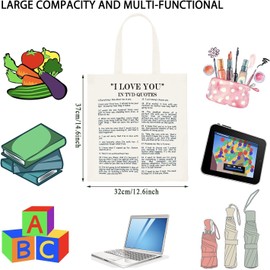 WCGXKO TVD Vampire TV Show Lover Gift I Love You In TVD Quotes Tote Bag (T-TVD Quotes)