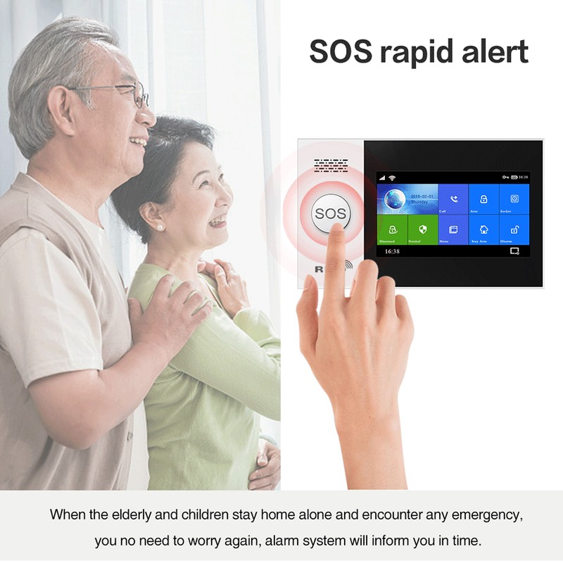 WiFi Home Alarm System High Decibel Voice Prompt Infrared Sensing