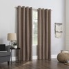 Sun Zero Brooks Burlap Weave Thermal Extreme 100% Blackout Grommet
