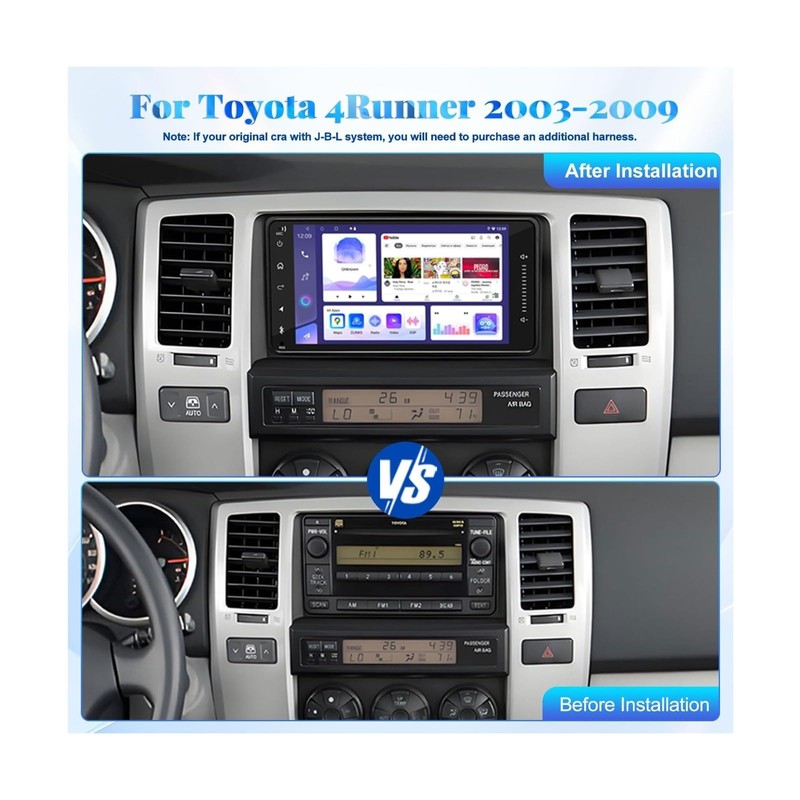Alikali 7in 2Din Car Radio Stereo for Toyota 4Runner 2003-2009,