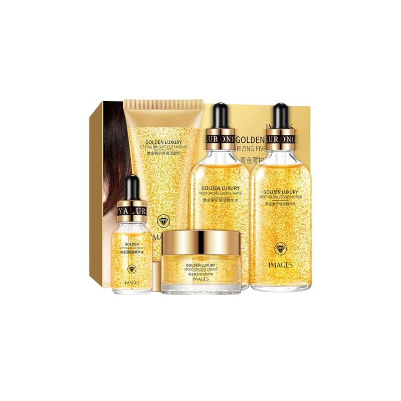 Kit de Cuidado Facial de Oro de 24k Golden Luxury
