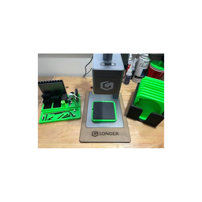 Laser Engraver Jig for 4" Square Slate Coasters – Fits