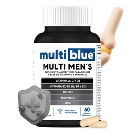 Vitaminas para Hombre Multi Men - 60 Cpsulas de 600mg  Multivitaminico Hombre con Vitamina C, A, D3, B, Calcio, Magnesio y Zinc  100 Natural, Sin...  