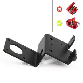 Zeberoxyz - Placa de soporte para extrusora de doble engranaje, fácil impresión de filamento flexible para impresora 3D Creality Ender-3, Ender 3 Pro, CR-10, CR-10S (placa directa de doble engranaje)