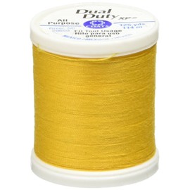 Coats: Thread & Zippers Dual Duty XP General Purpose Thread, 125-Yard, Bright Gold