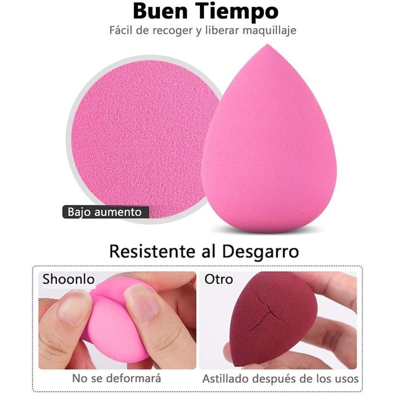 Conjunto de Esponjas Cosméticas (Juego de 7) Esponjas de maquillaje