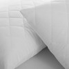 Silentnight Supersoft Quilted Waterproof Pillow Protector, Microfibre, White, Pack of
