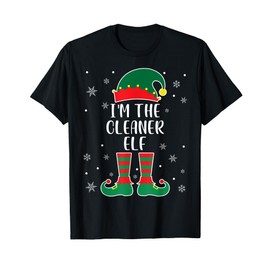 I'm The Cleaner Elf Family Matching Christmas Cleaner T-Shirt