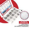 AIMUNOK 415Pcs E-Clip External Retaining Rings Snap Rings Assortment Set,