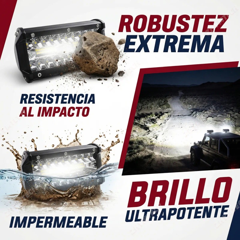 Par Barra De Luz Led Faros 40 Led 120w 7