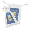 Ambesonne I Love You Fabric Pouch Set of 2, Comet