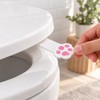Cat Paw Toilet Seat Lifter Handle – 4 Pack Self-Adhesive