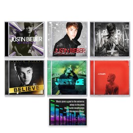 Justin Bieber CD Discography (My Worlds / Under The Mistletoe / Believe / Purpose / Changes / Justice) + Including Bonus Art Card