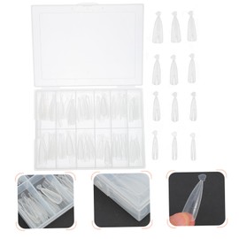 FOMIYES Wearing Nails 120pcs Full Cover False Nails Natural Appearance Square Tips Salon Home Use for Events