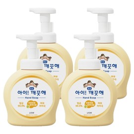 Eye Clean Antibacterial Foam Hand Soap Purely Fluffy Powder Scent, 490ml, 4 Pieces / 아이깨끗해 항균 폼 핸드솝 순 보송보송 파우더향, 490ml, 4개