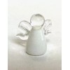 Ganz TINY Glass "ANGEL WISHES" Figurine "WHITE for Friendship"" +Card