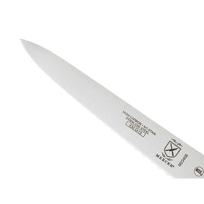 Mercer Culinary M23406 Millennia Utility with Wavy Edge, 6-Inch ,